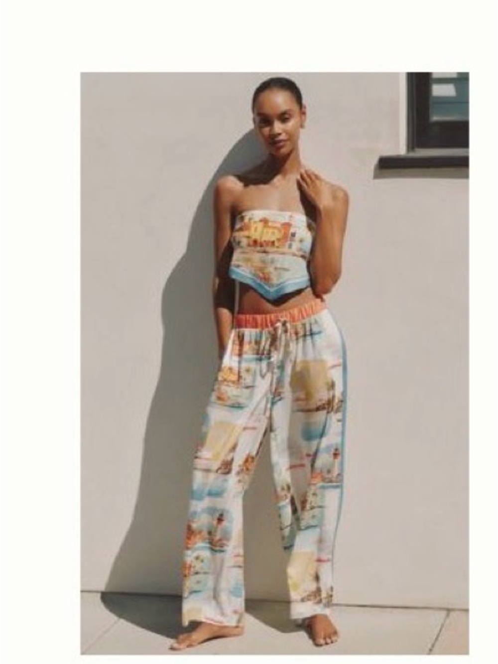 Anthropologie Scenic Celandine Wide Leg Scarf Pants 1X